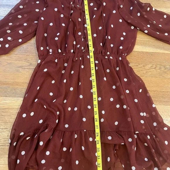 LC Lauren Conrad Burgundy Dress - Picture 4 of 5